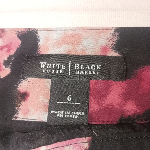 Bloomcore Beauty Textured WHITE HOUSE BLACK MARKET pencil Summer skirt(#1,181) - Picture 2 of 6
